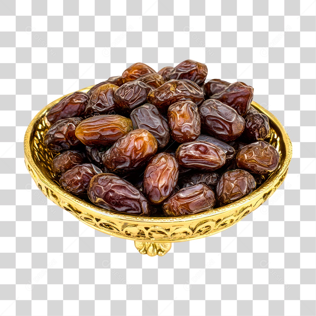 Tigela de Tâmaras PNG Transparente