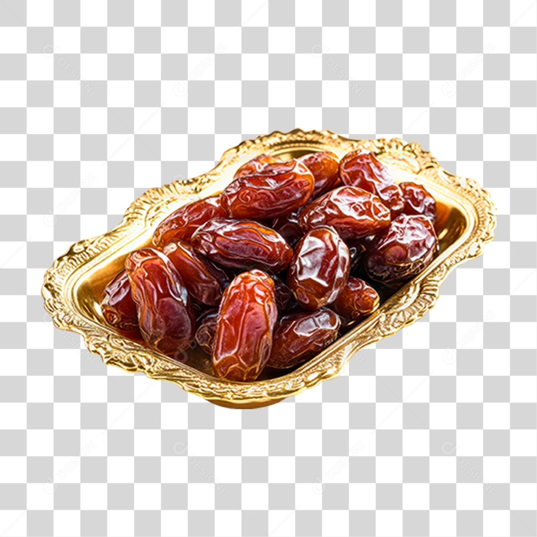 Tigela de Tâmaras PNG Transparente