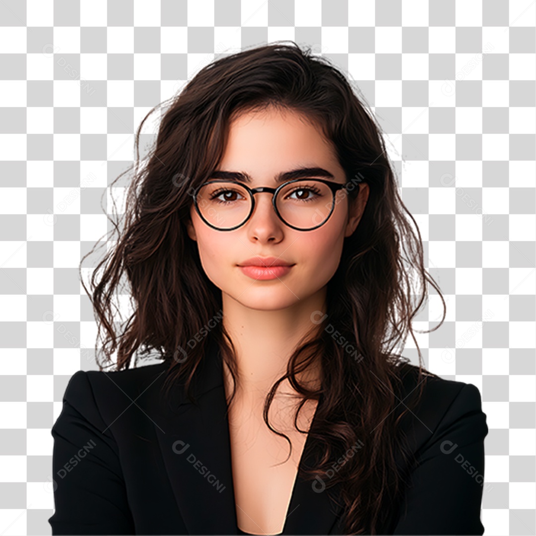 Mulher de Terno PNG Transparente