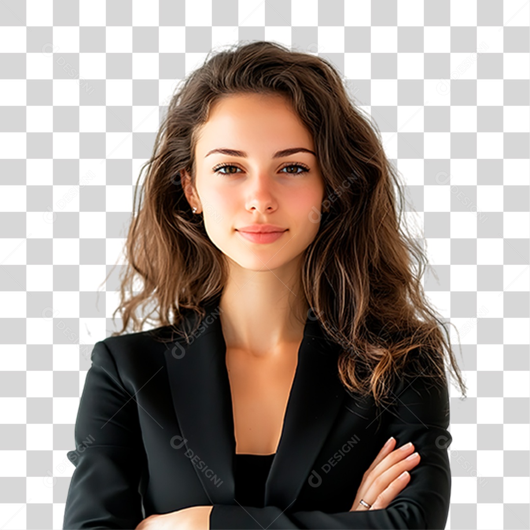 Mulher de Terno PNG Transparente