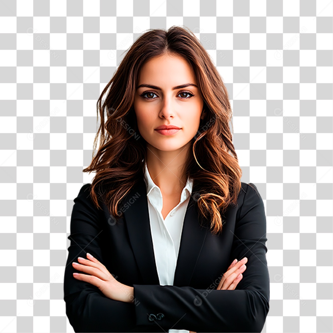 Mulher de Terno PNG Transparente