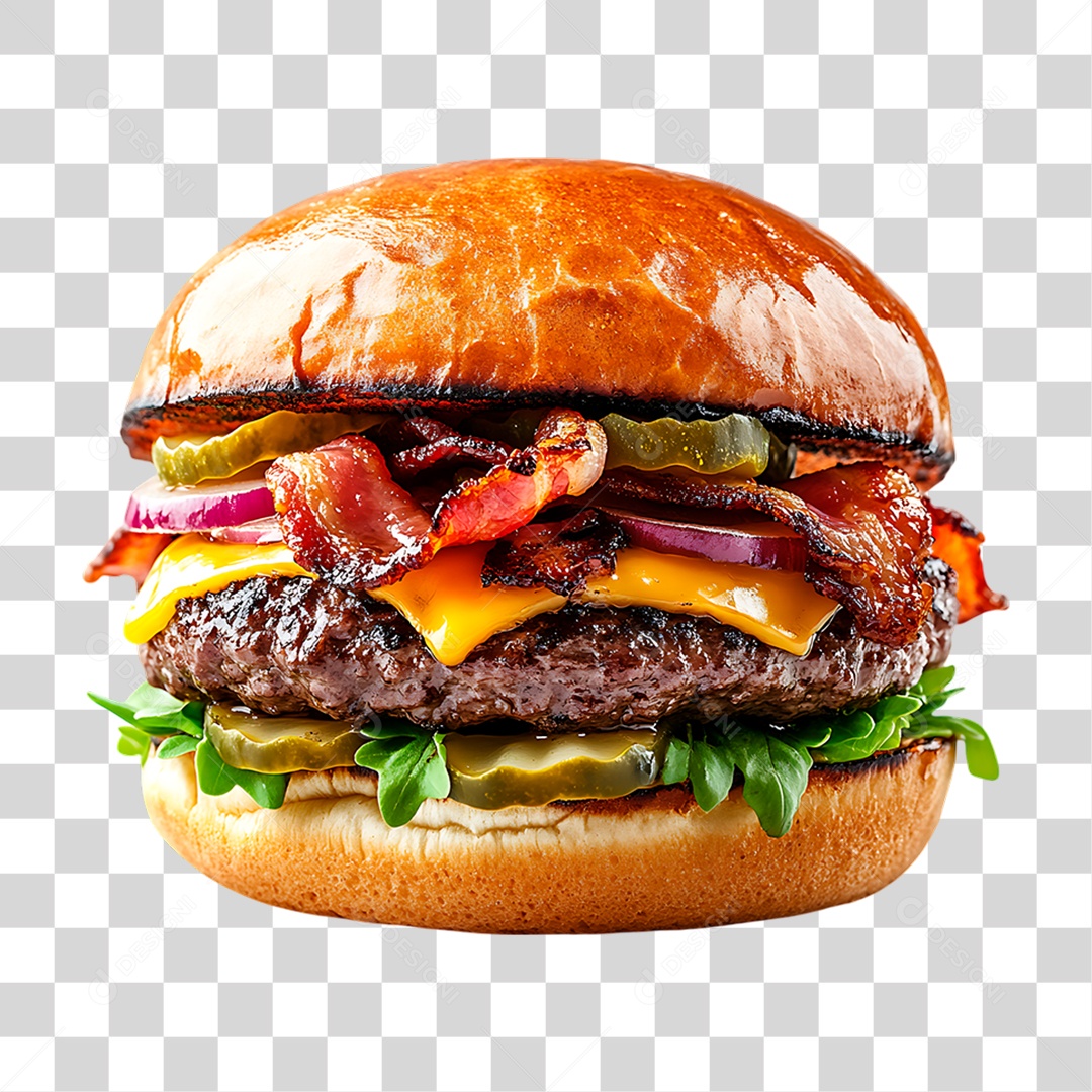 Hambúrguer PNG Transparente