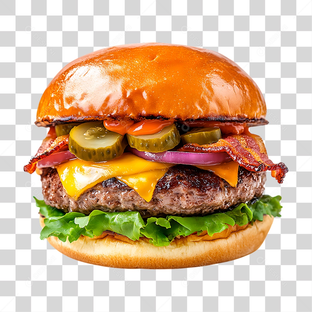 Hambúrguer PNG Transparente