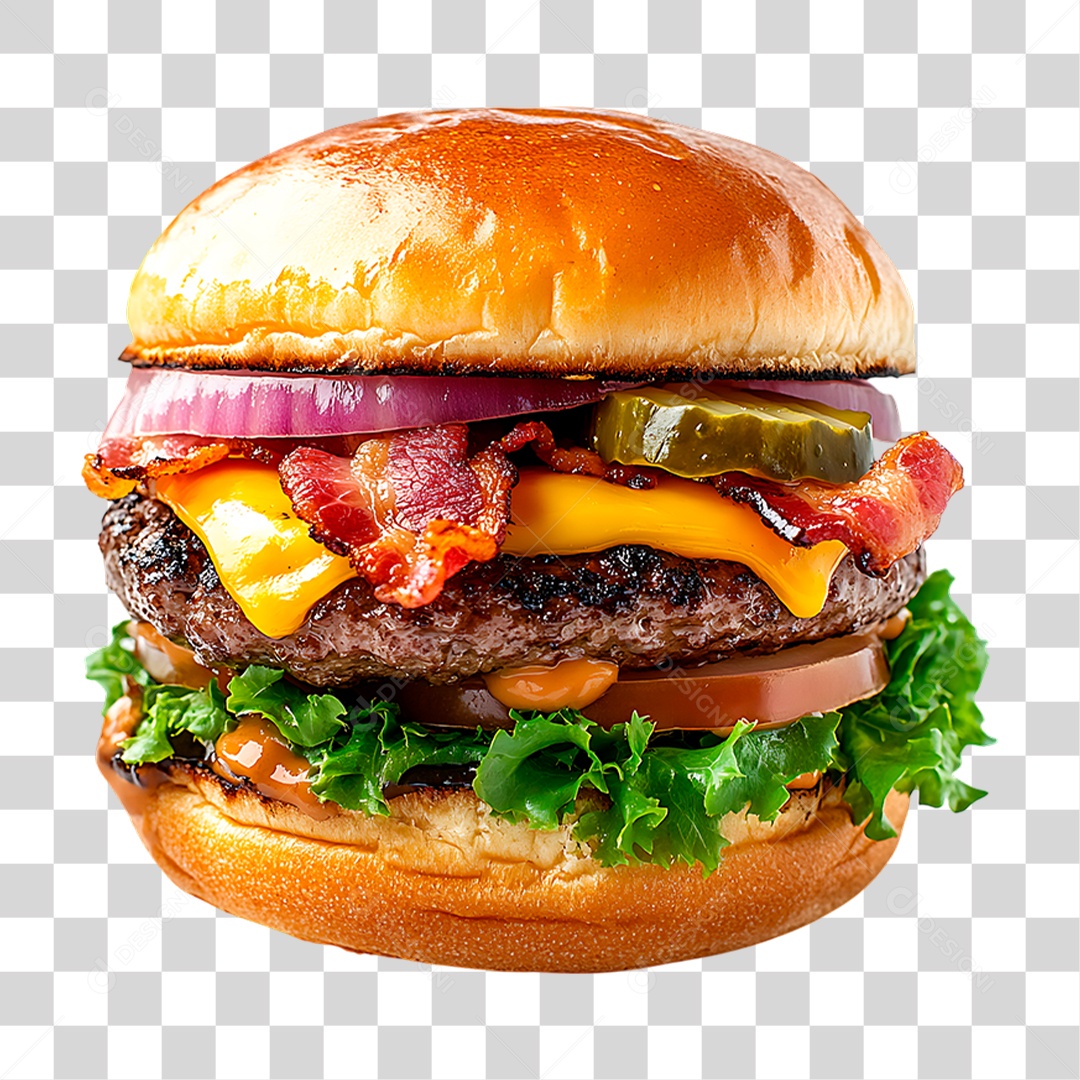 Hambúrguer PNG Transparente