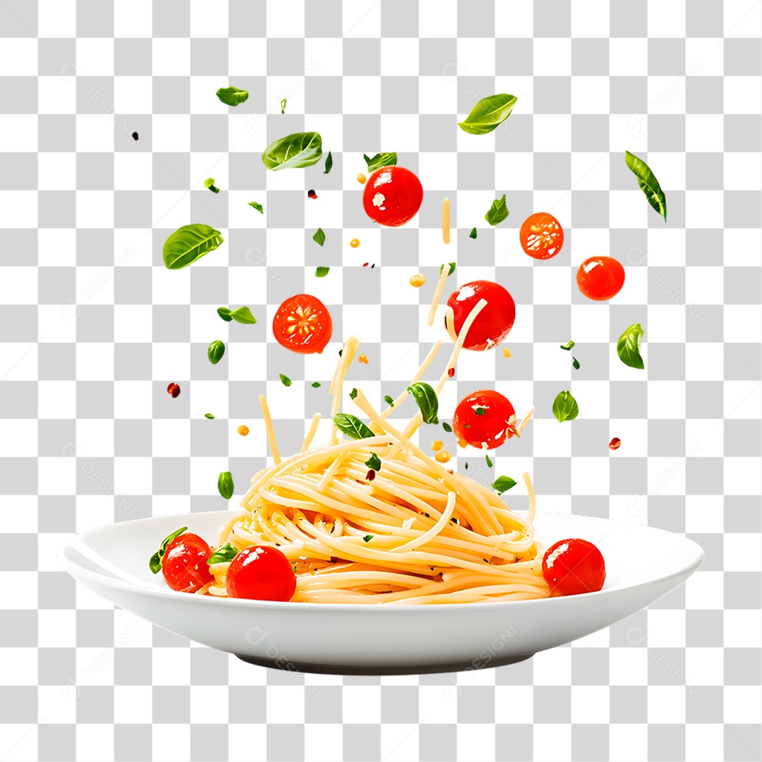 Prato de Macarrão PNG Transparente