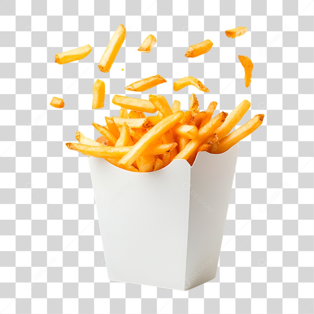 Porções de Batata Frita PNG Transparente