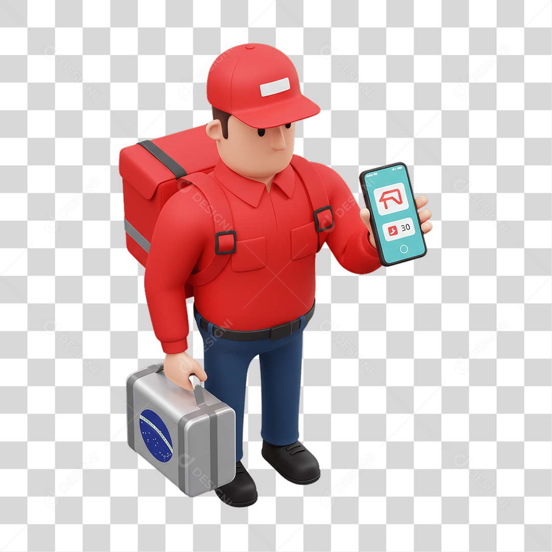 Personagem Trabalhando PNG Transparente