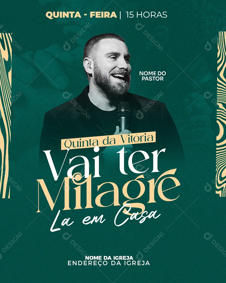 Feed Flyer Vai ter Milagre Social Media PSD Editável