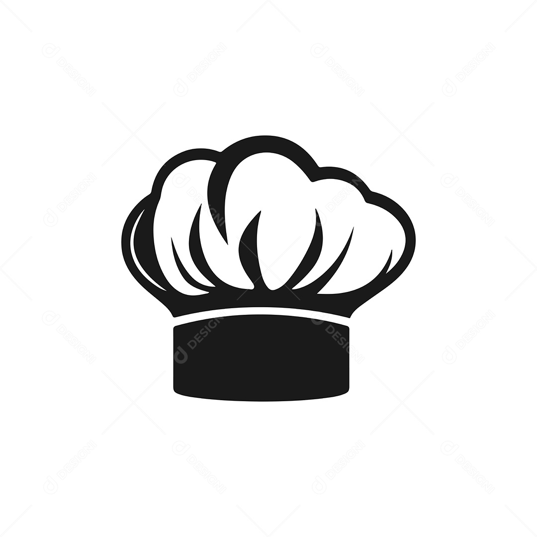 Ícone de Chapéu de Chefe Cozinha Ilustração Vetor EPS