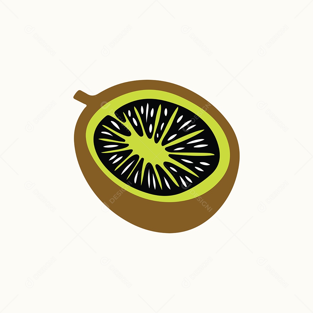 Ícone de Kiwi Ilustração Vetor EPS