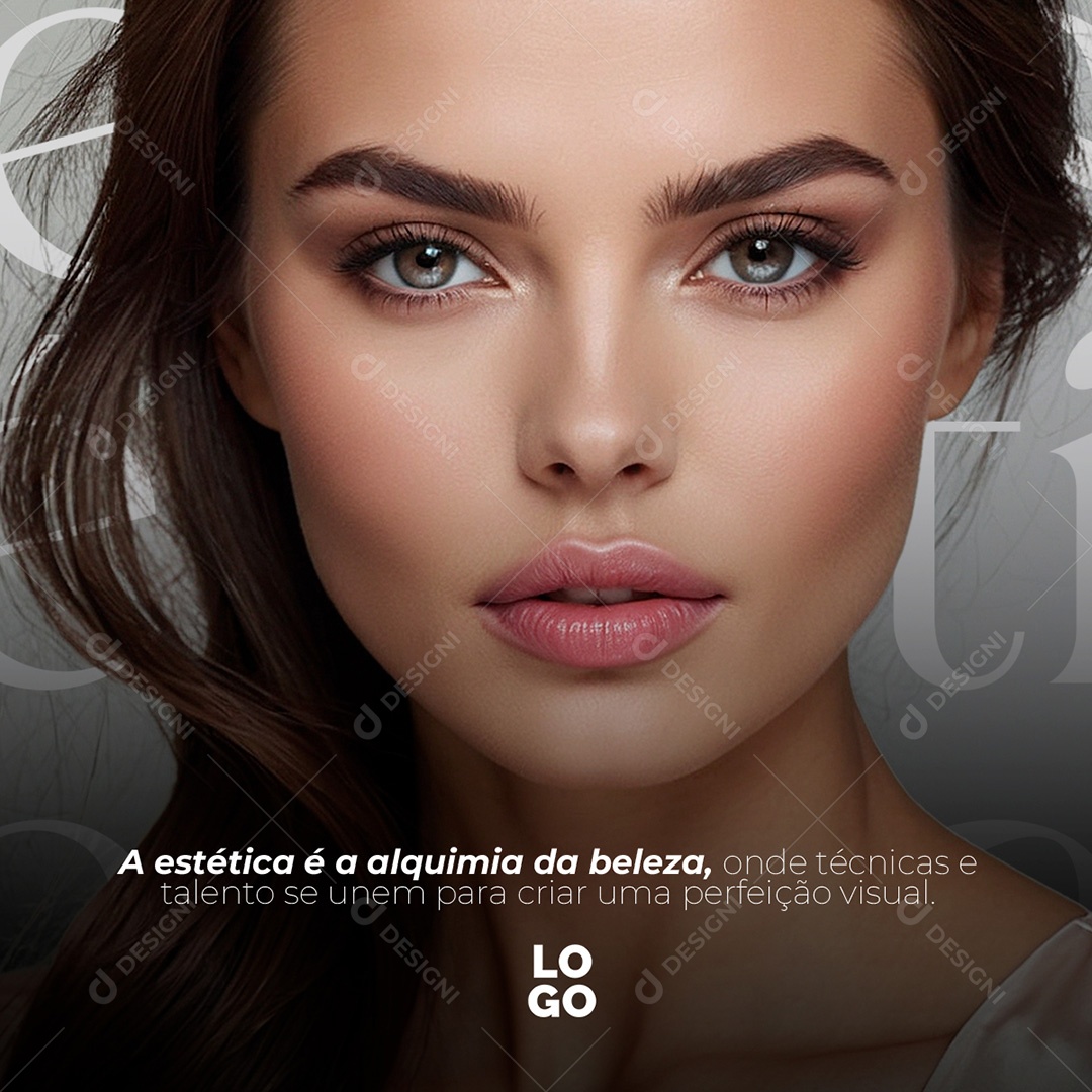 A Estética é a Alquimia da Beleza Social Media PSD Editável