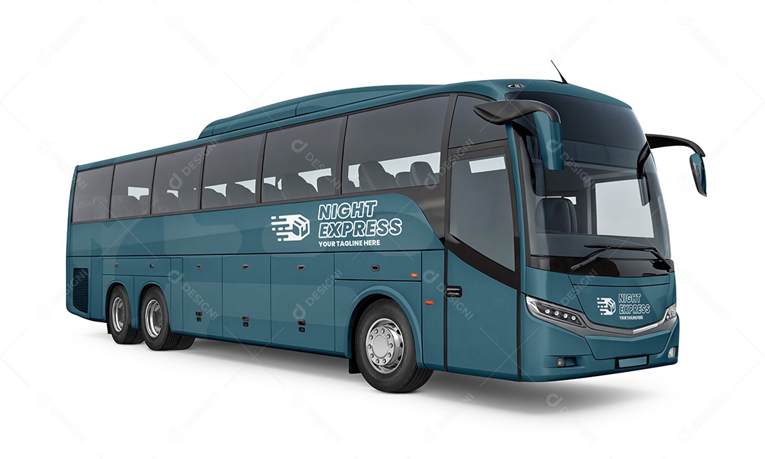Mockup de Ônibus PSD Editável