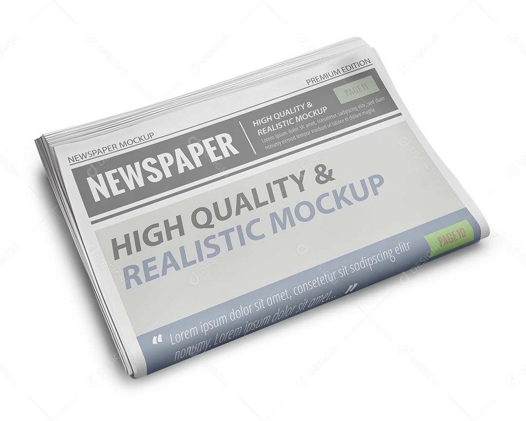 Mockup de Jornal PSD Editável