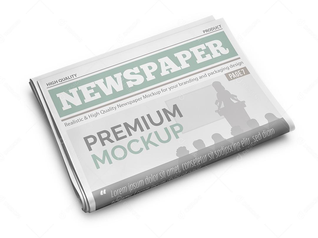 Mockup de Jornal PSD Editável