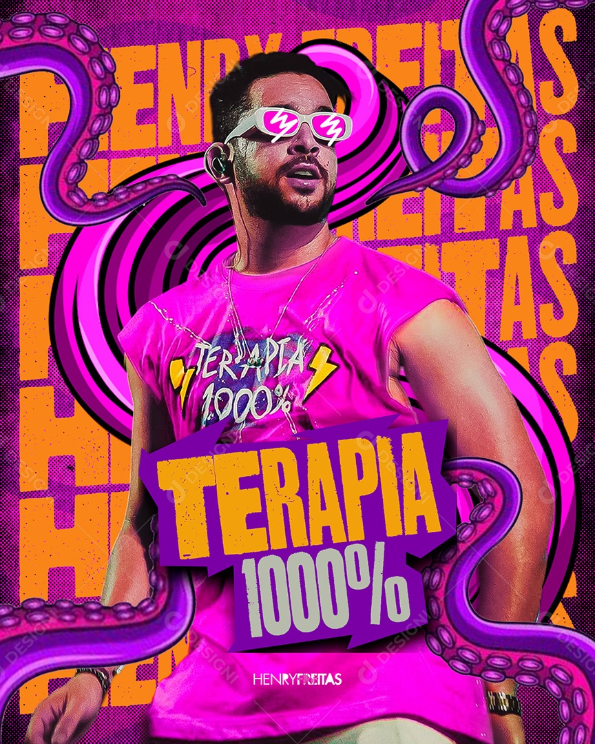 Feed Flyer Terapia 1000% Social Media PSD Editável