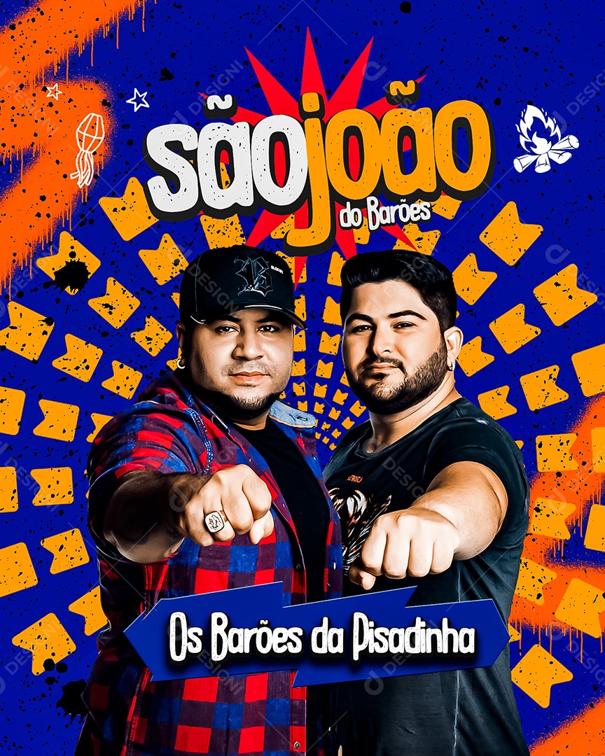 Feed Flyer São João Social Media PSD Editável