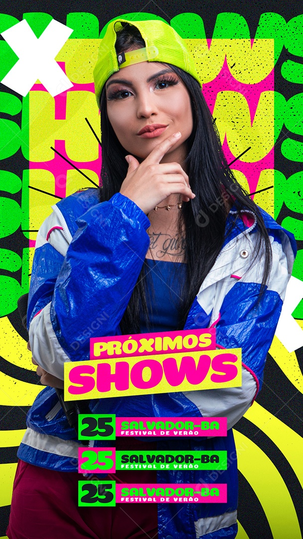 Story Flyer Próximos Shows Social Media PSD Editável