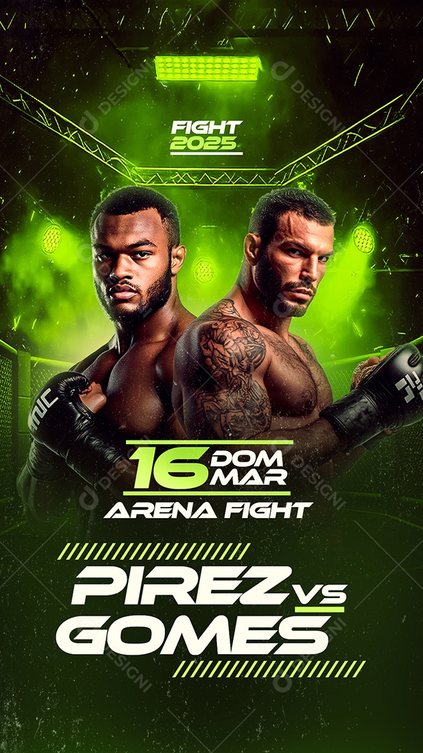 Story Luta Pirez VS Gomes Social Media PSD Editável