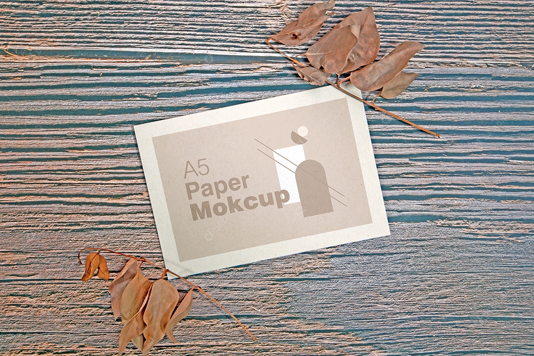 Mockup Cartão de Papel PSD Editável
