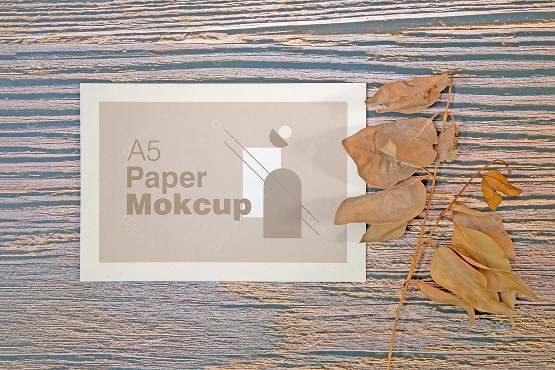 Mockup Cartão de Papel PSD Editável
