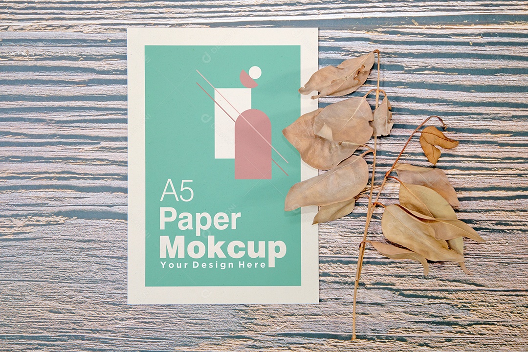 Mockup Cartão de Papel PSD Editável