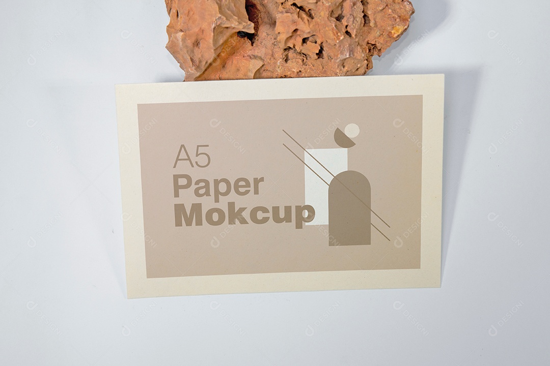 Mockup Cartão de Papel PSD Editável