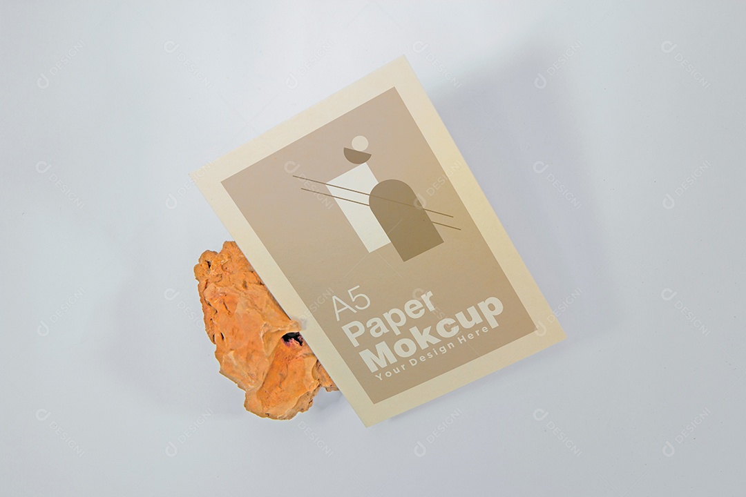 Mockup Cartão de Papel PSD Editável