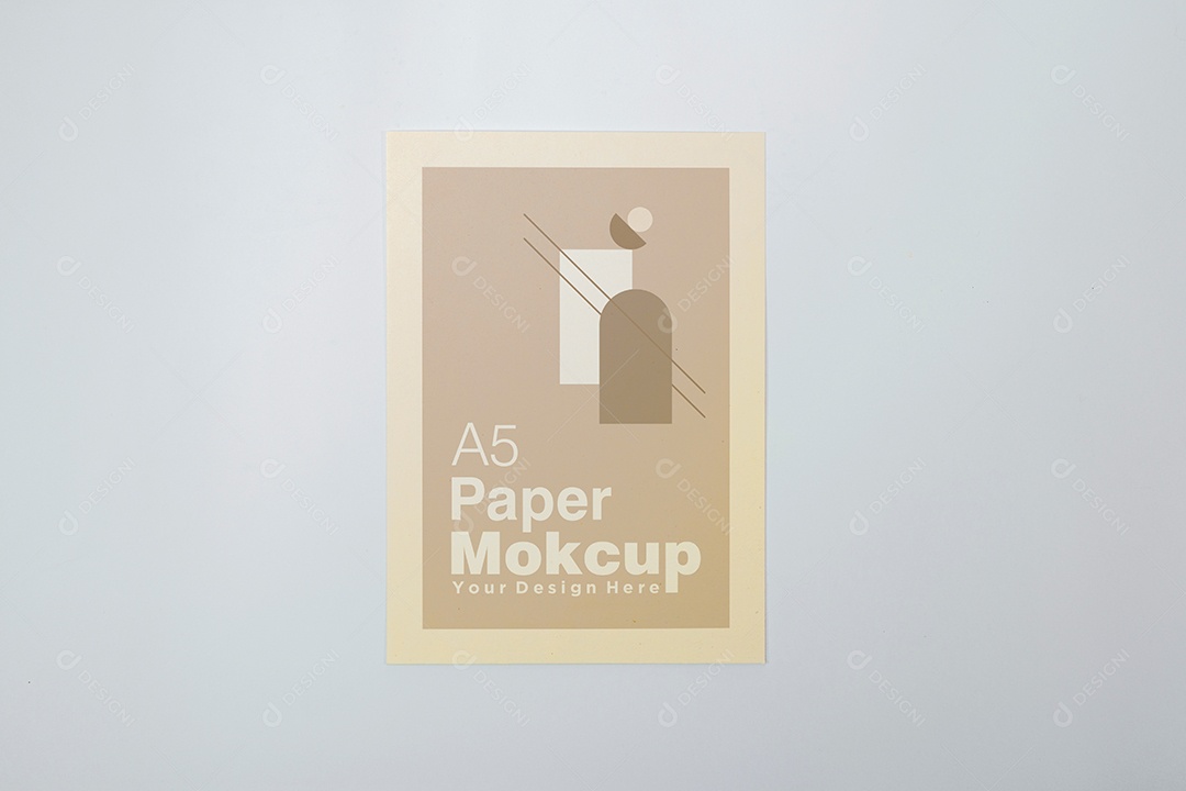 Mockup Cartão de Papel PSD Editável