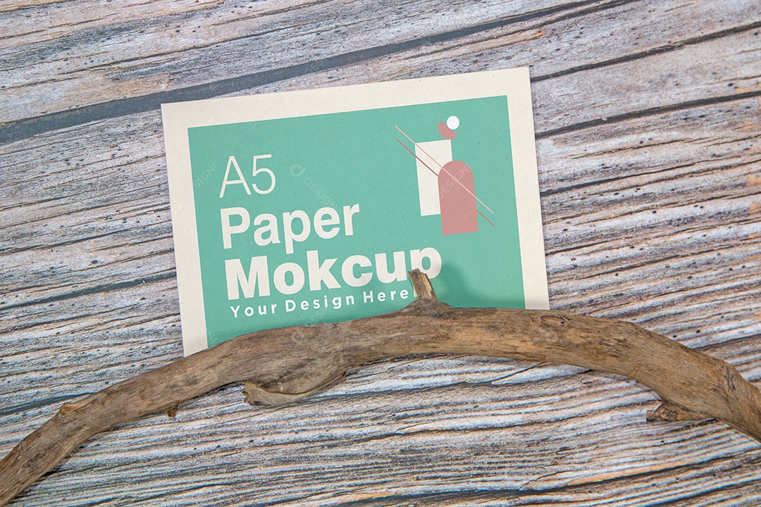 Cartão de Papel Mockup PSD Editável