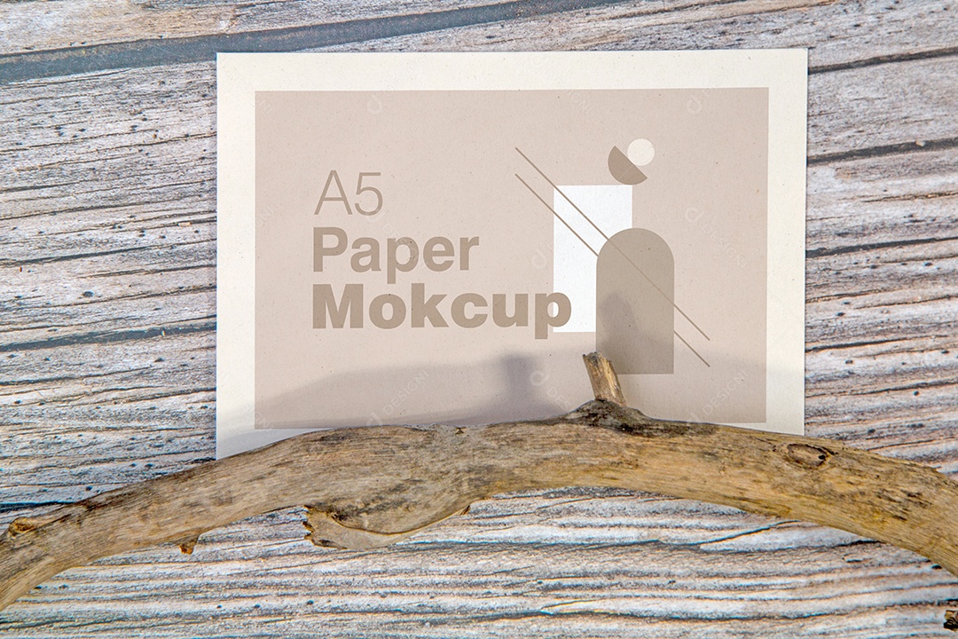 Cartão de Papel Mockup PSD Editável