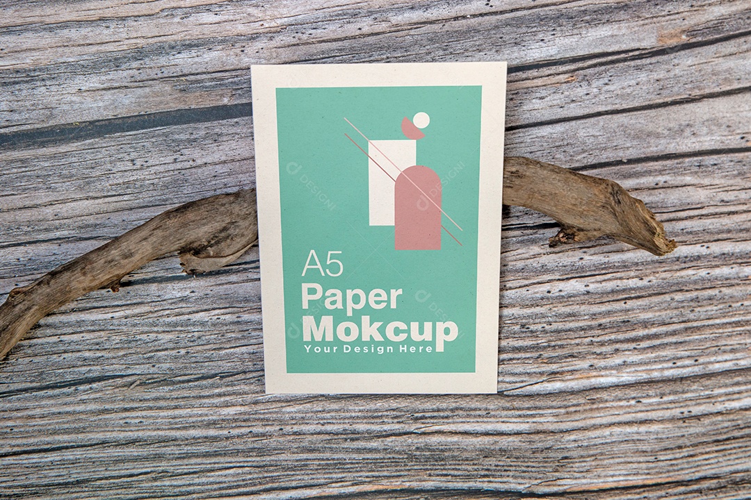 Cartão de Papel Mockup PSD Editável