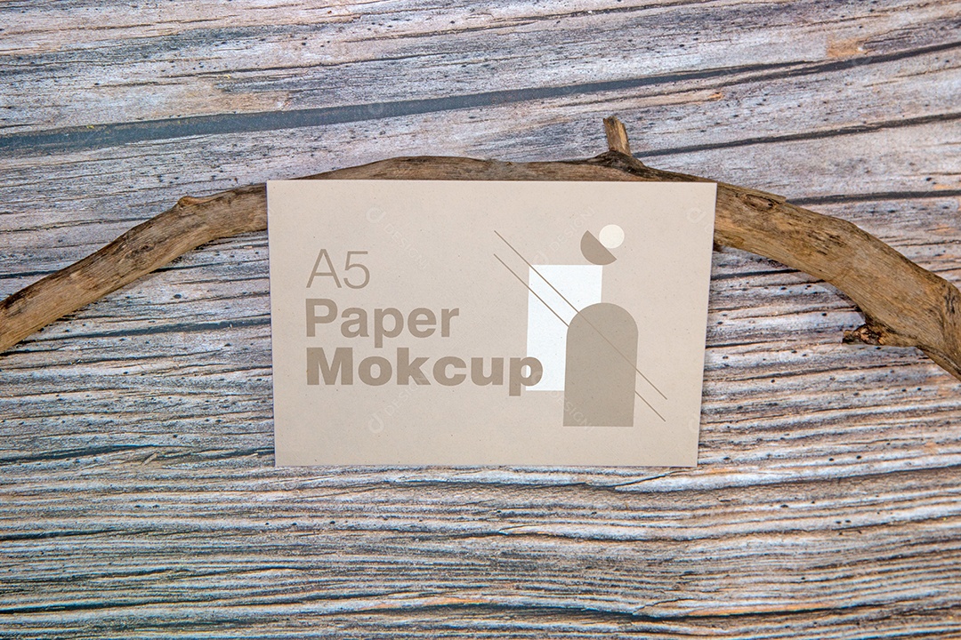 Cartão de Papel Mockup PSD Editável