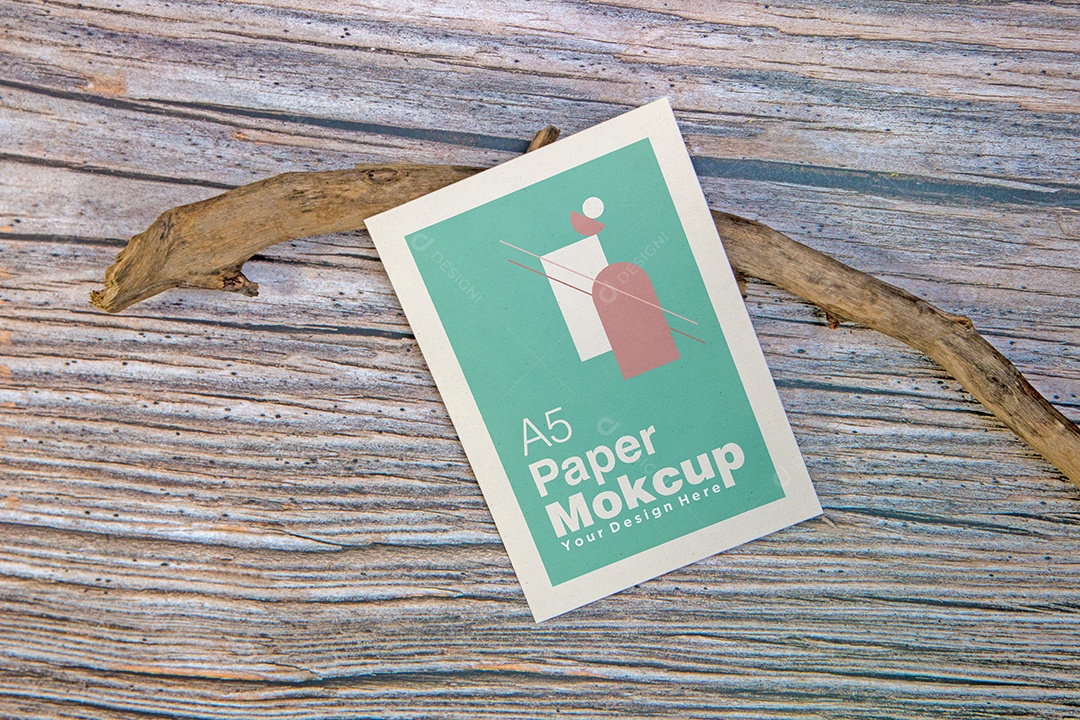 Cartão de Papel Mockup PSD Editável