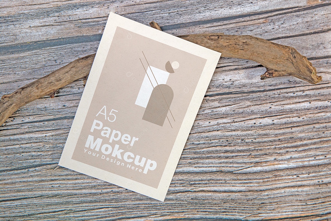 Cartão de Papel Mockup PSD Editável