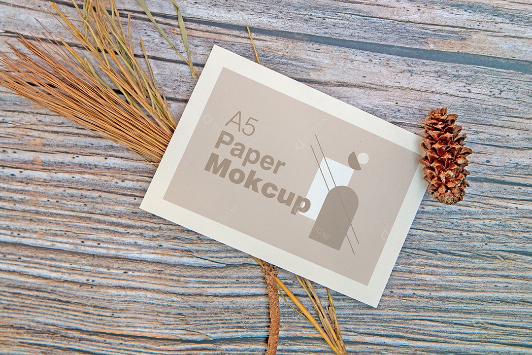 Cartão de Papel Mockup PSD Editável