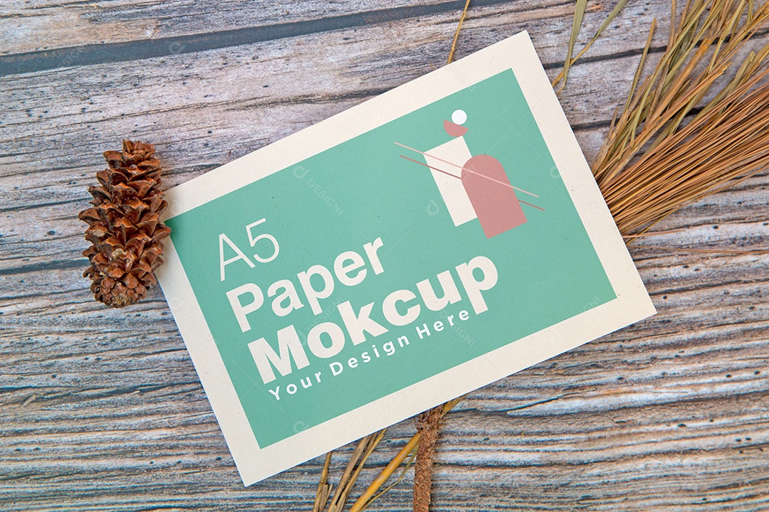 Cartão de Papel Mockup PSD Editável