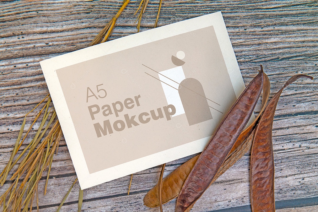 Cartão de Papel Mockup PSD Editável