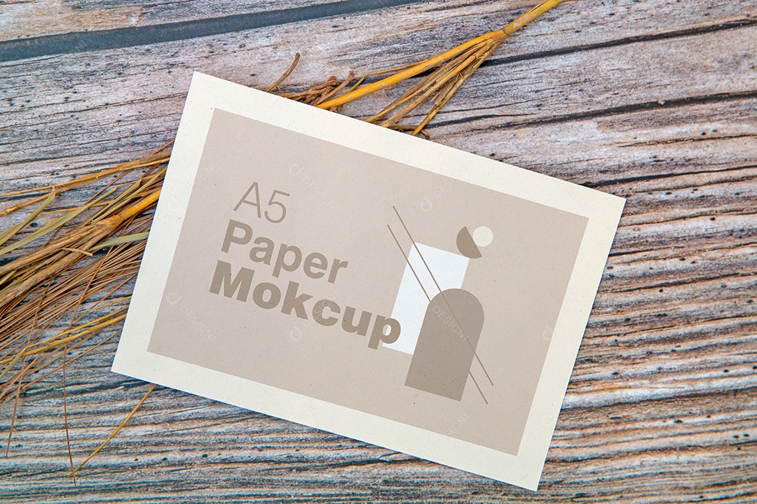 Cartão de Papel Mockup PSD Editável