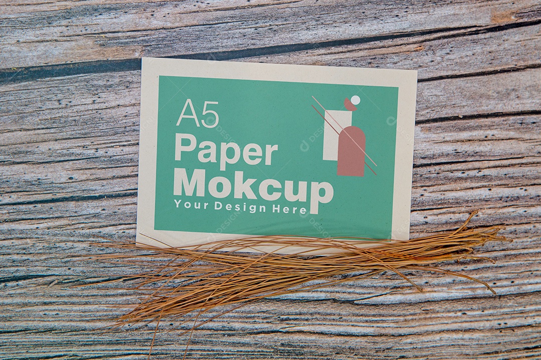 Cartão de Papel Mockup PSD Editável