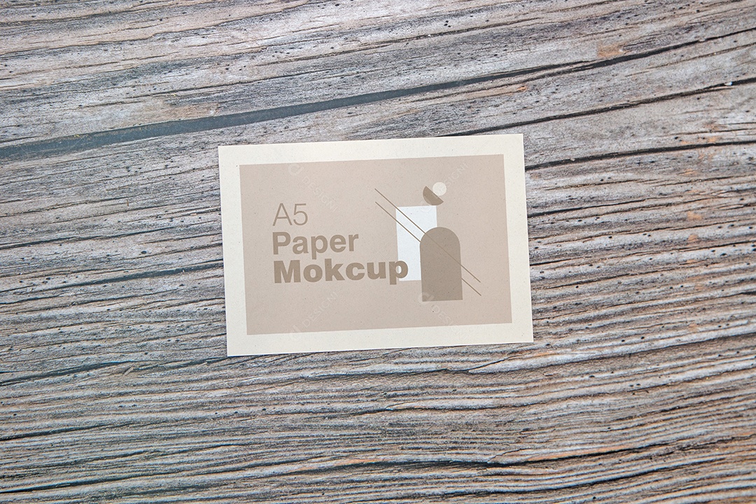 Cartão de Papel Mockup PSD Editável