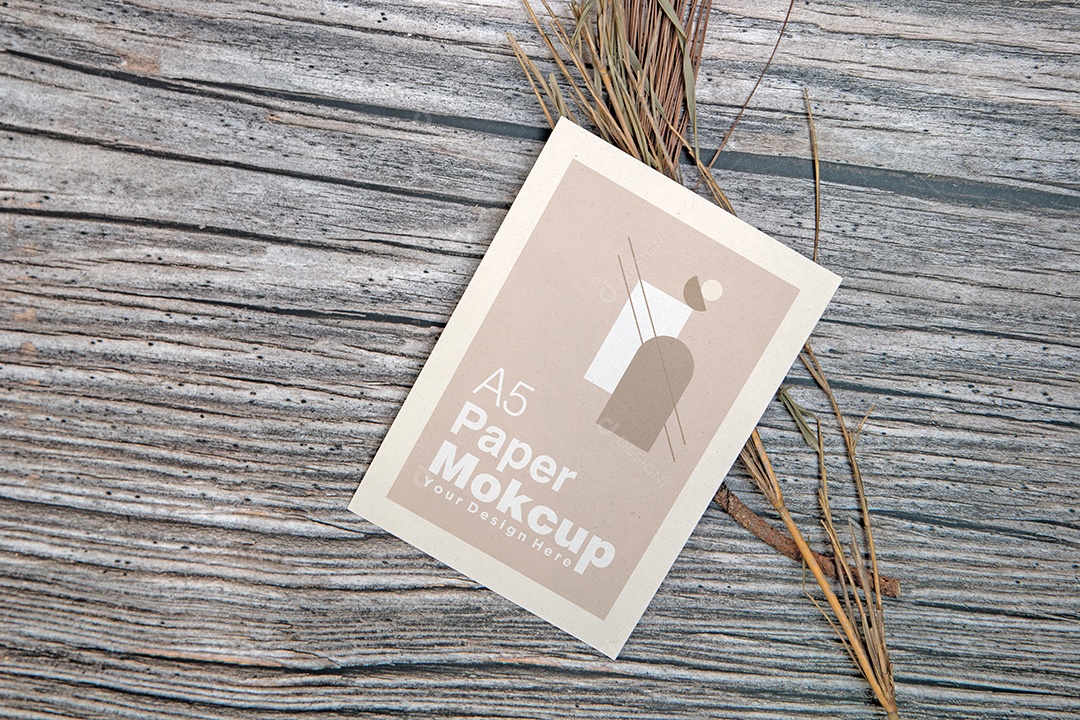 Cartão de Papel Mockup PSD Editável