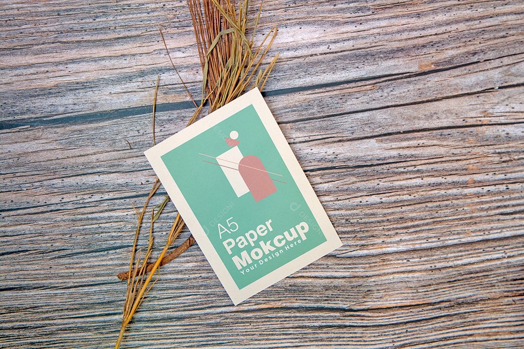Cartão de Papel Mockup PSD Editável