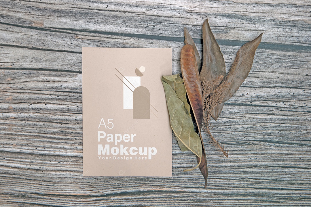Cartão de Papel Mockup PSD Editável