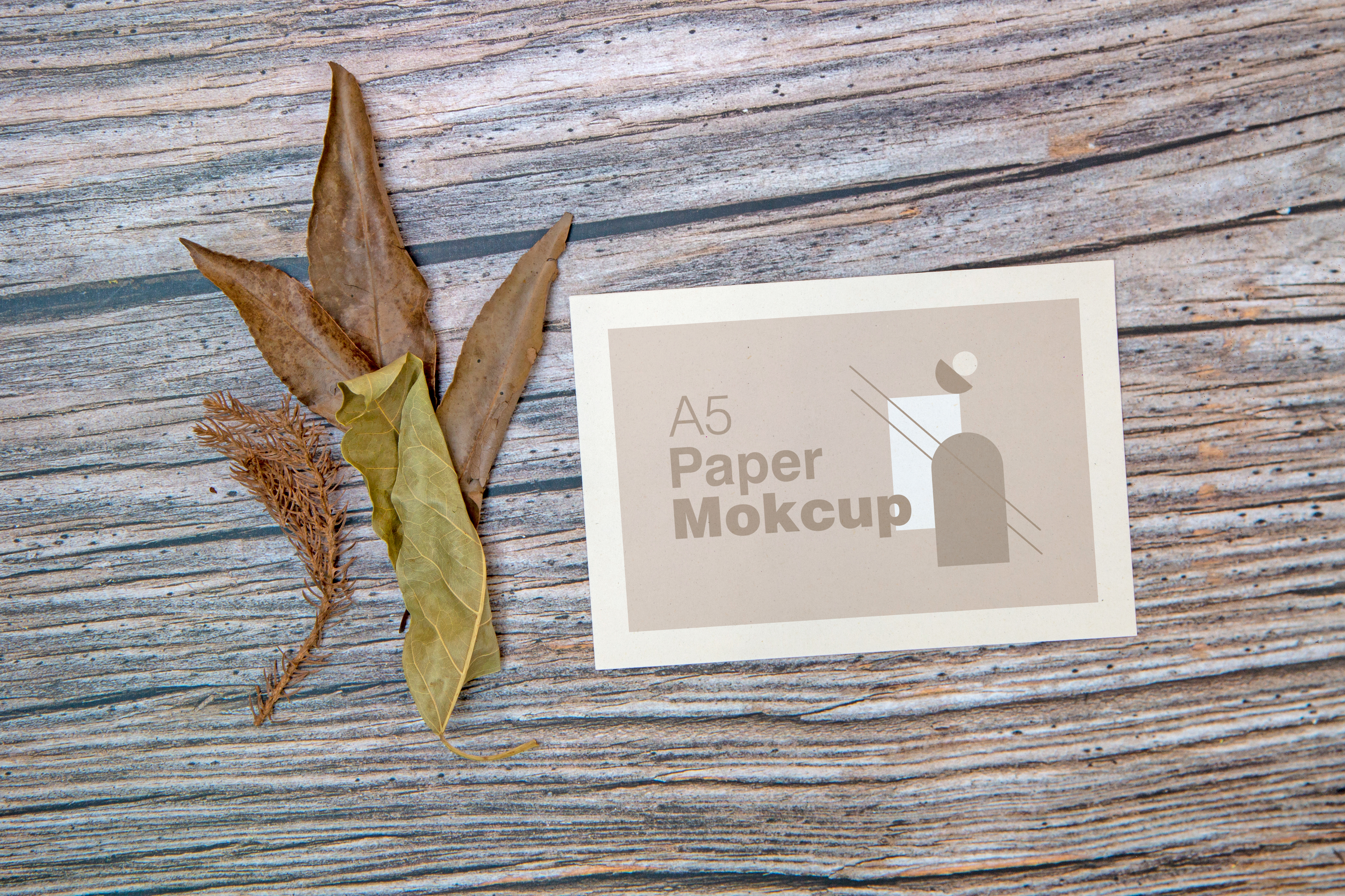 Cartão de Papel Mockup PSD Editável