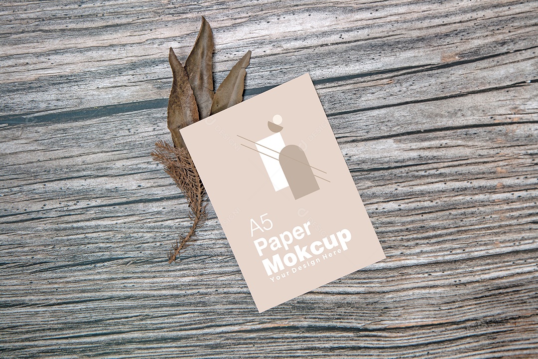 Cartão de Papel Mockup PSD Editável