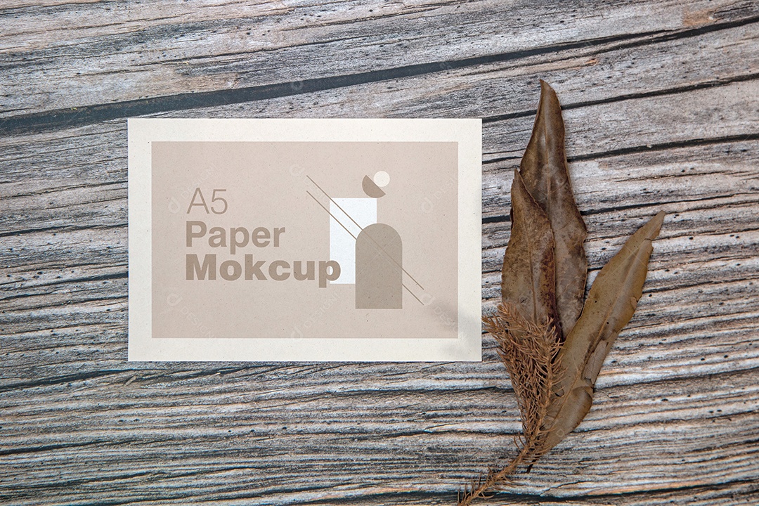Cartão de Papel Mockup PSD Editável