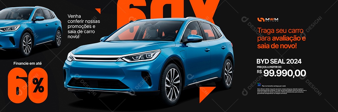 Carrossel Concessionária Ofertas BYD Seal Social Media PSD Editável