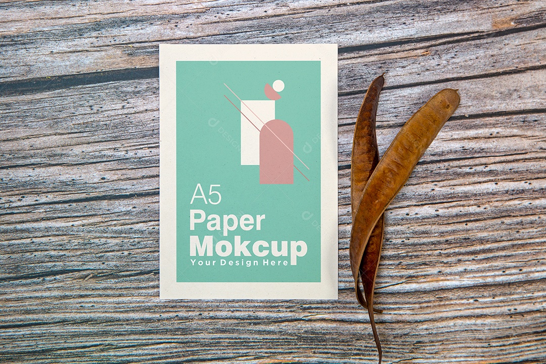 Cartão de Papel Mockup PSD Editável