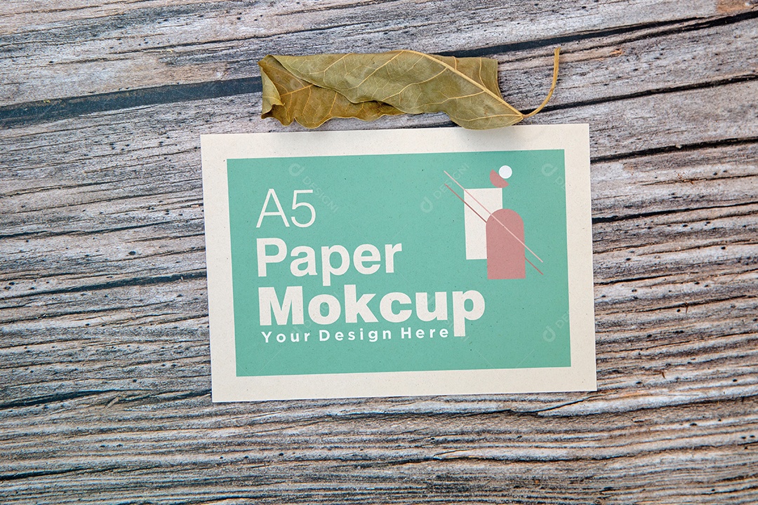 Mockup Cartão de Papel PSD Editável