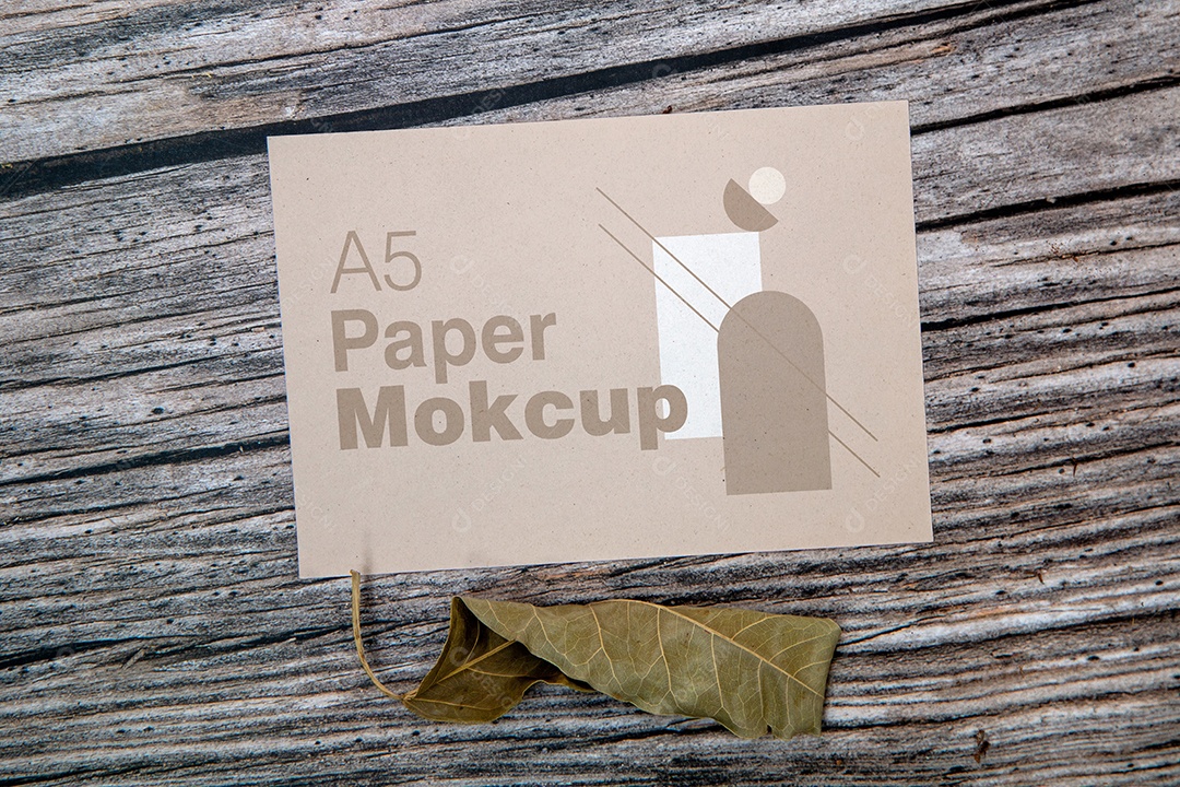Mockup Cartão de Papel PSD Editável